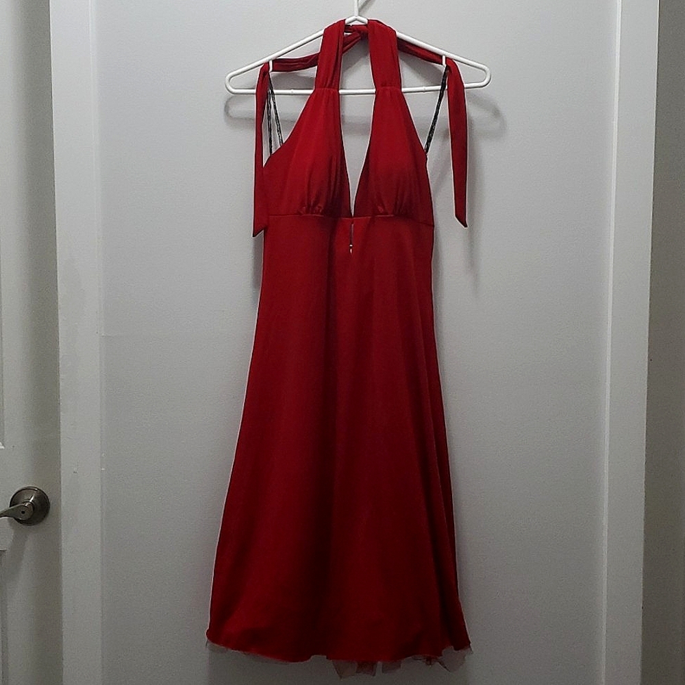 Vintage Red Halter Dress